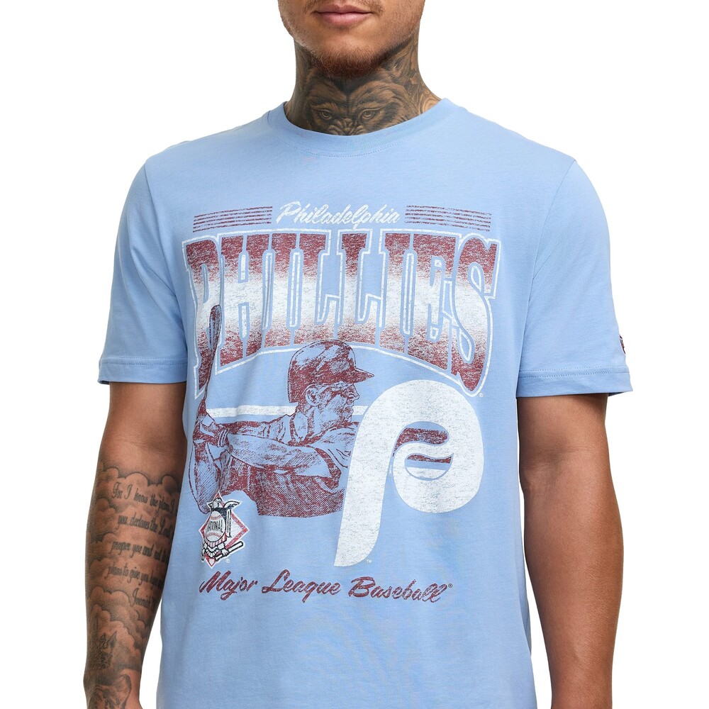 New Era Philadelphia Phillies Throwback Distress T-Shirt - Size S